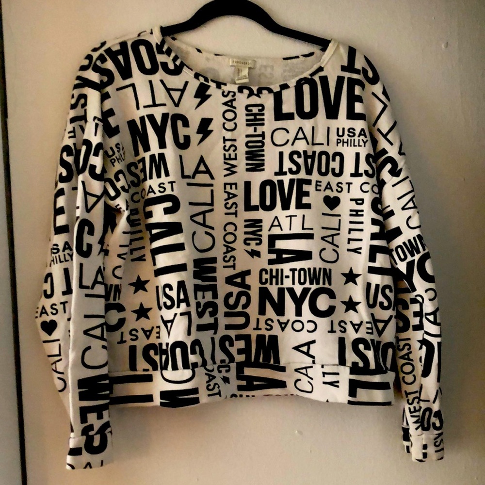 Forever 21 Graphic Print Sweater
